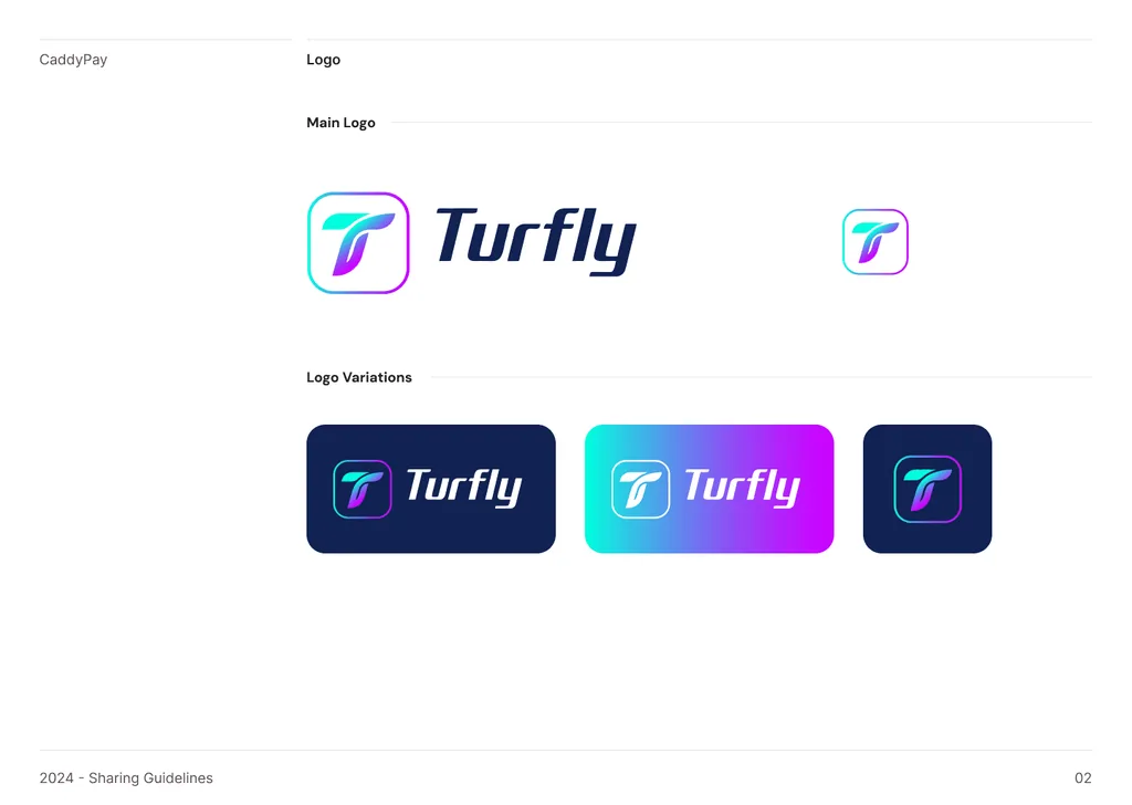 Turfly brand identity and design system exploration